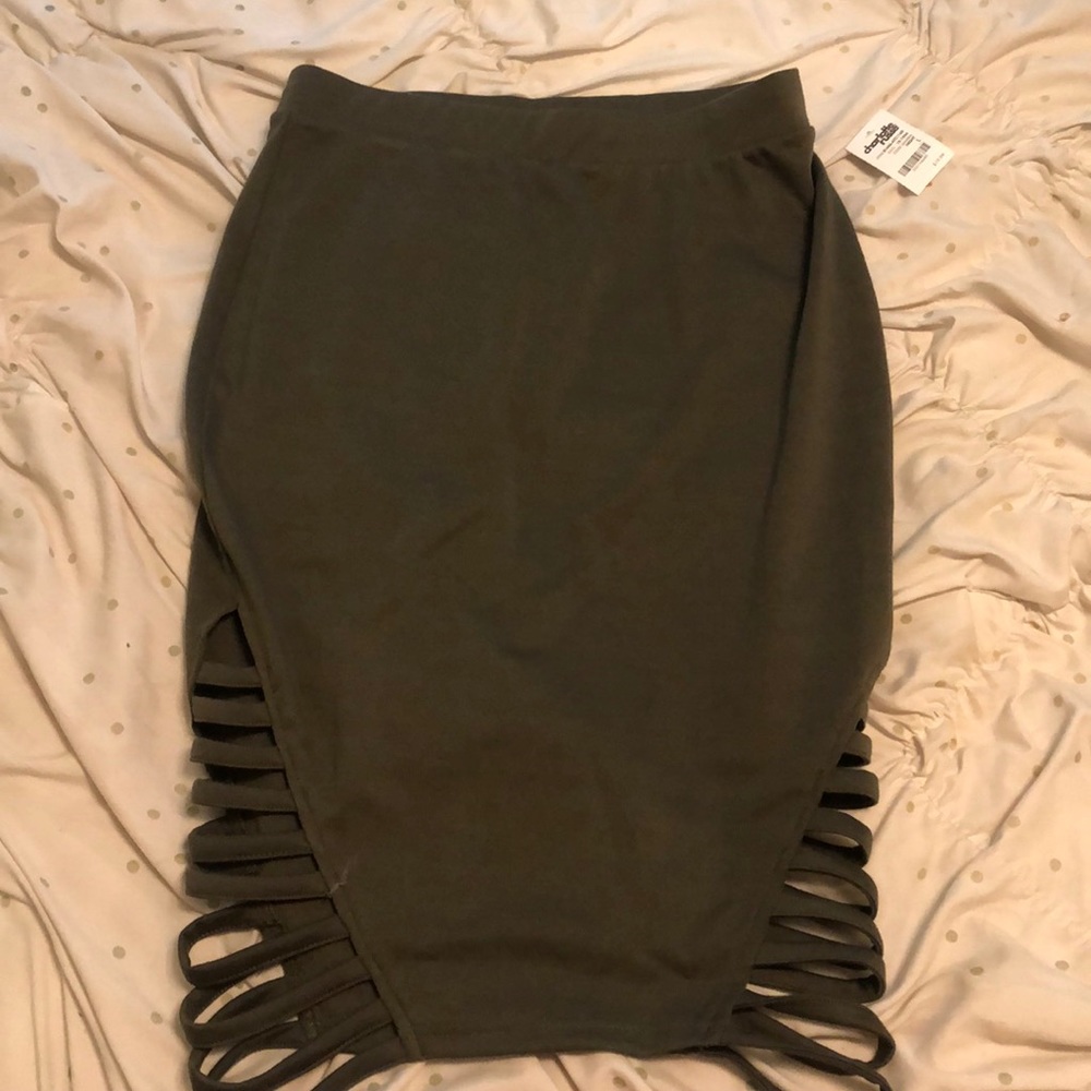 New olive green skirt
